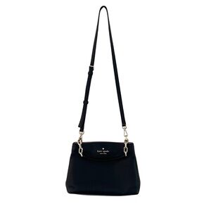 Kate Spade Genuine Leather Elegant Black Crossbody Bag